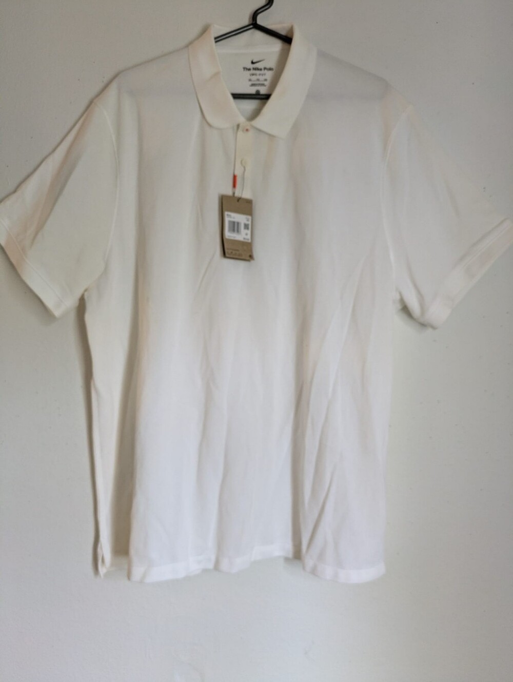 Nike The Nike Polo Dri-Fit White Golf Shirt Mens XXL New With Tags DB3260-100